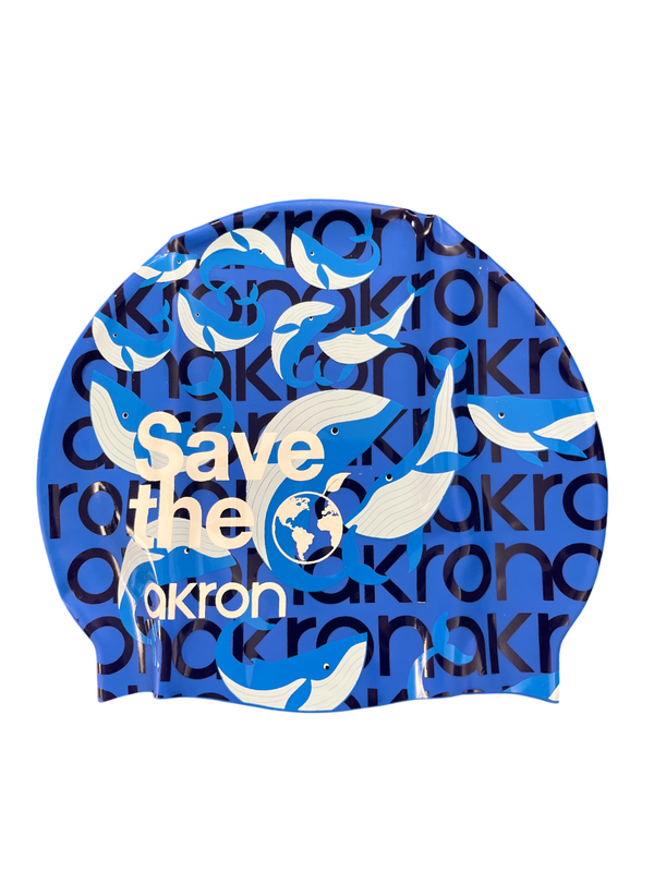 CUFFIA PISCINA AKRON SILICONE SWIM CAP BE WATER CUFFIE NUOTO BALENE