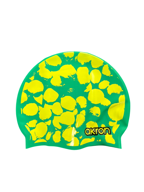 CUFFIA PISCINA AKRON SILICONE SWIM CAP BE WATER CUFFIE NUOTO LIMONI