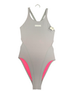 COSTUME ARENA DONNA INTERO PISCINA SOLID NUOTO GRIGIO