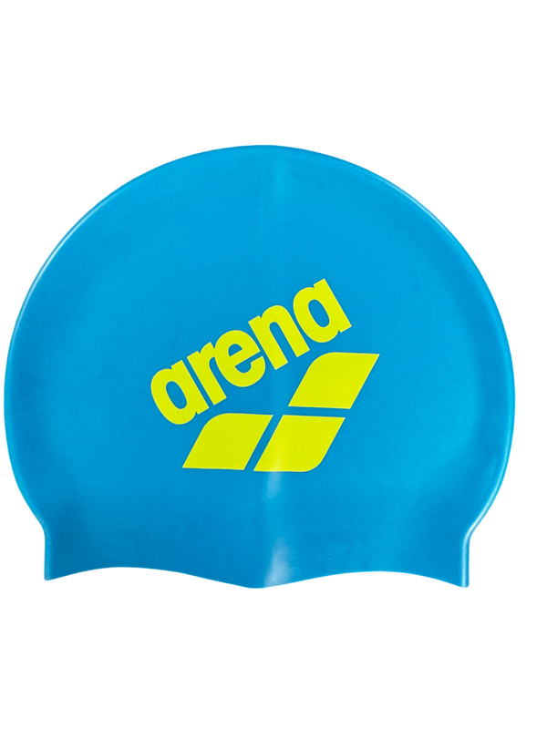 CUFFIA PISCINA ARENA BIG LOGO NUOTO SILICONE SWIM CAP CUFFIE TURCHESE