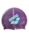 CUFFIA PISCINA ARENA BIG LOGO NUOTO SILICONE SWIM CAP CUFFIE VIOLA