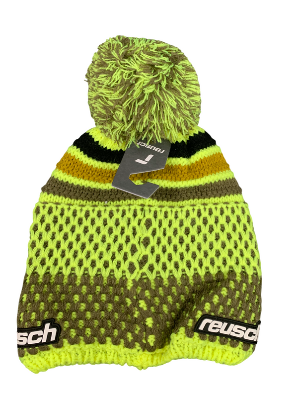 BERRETTO REUSCH ELLIE BEANIE CON PON PON YELLOW