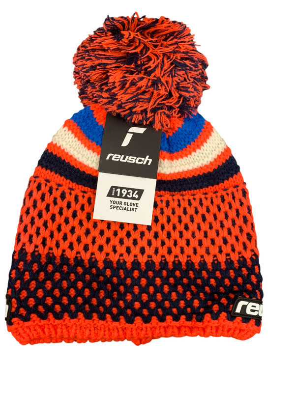 BERRETTO REUSCH ELLIE BEANIE CON PON PON CORAL