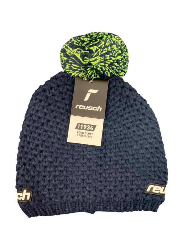 BERRETTO REUSCH CAPPELLO ELIAS BEANIE CON PON PON BLACK IRIS