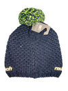 BERRETTO REUSCH CAPPELLO ELIAS BEANIE CON PON PON BLACK IRIS
