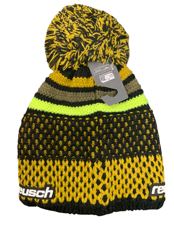 BERRETTO REUSCH ELLIE BEANIE CON PON PON YELLOW