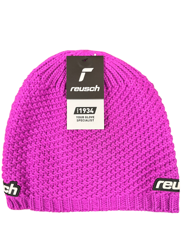 BERRETTO REUSCH CAPPELLO ARON BEANIE UNISEX ADULTO BLACK FUCHSIA
