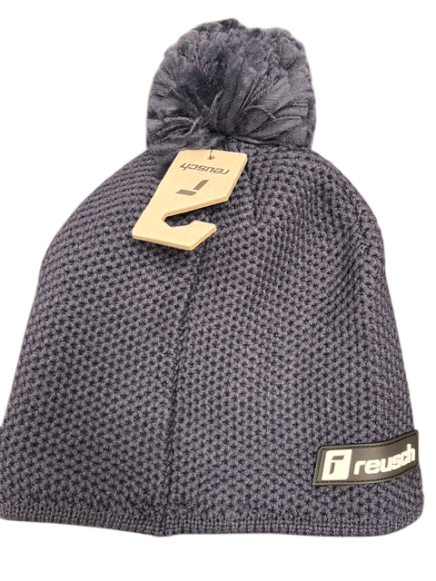 BERRETTO REUSCH CAPPELLO INVERNALE PON PON MONVISO BEANIE DRESS BLUE
