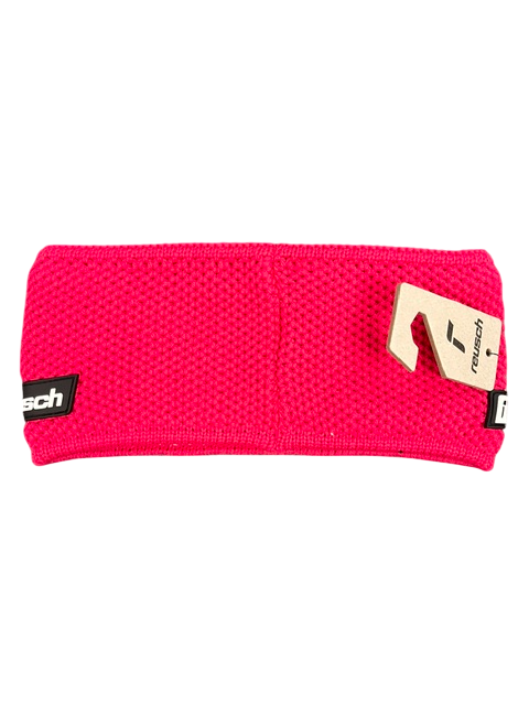 FASCE PARAORECCHIE REUSCH FASCIA CERVINO HEADBAND FODERA MORBIDA INTERNO PILE PINK GLO