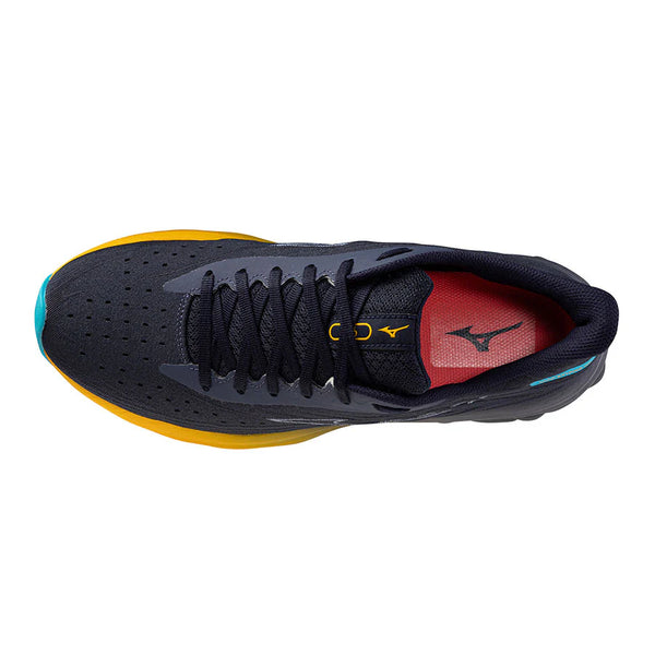 SCARPE RUNNING MIZUNO WAVE SKYRISE 6 SCARPA CORSA UOMO GRIGIA GIALLO