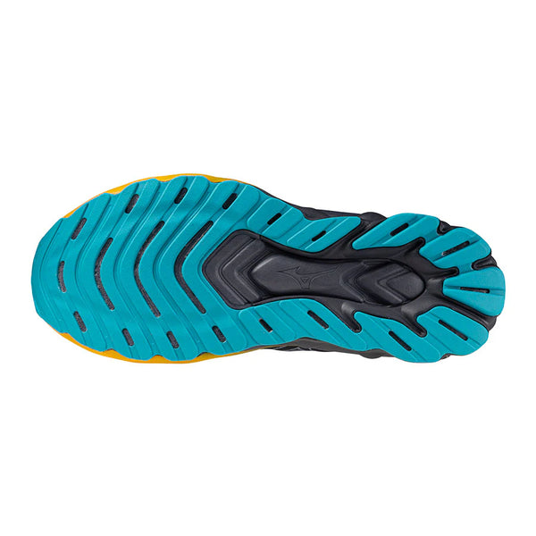 SCARPE RUNNING MIZUNO WAVE SKYRISE 6 SCARPA CORSA UOMO GRIGIA GIALLO