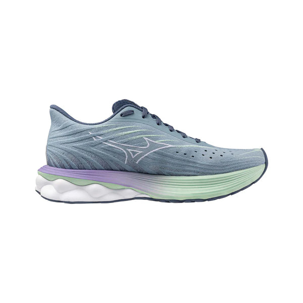 SCARPE RUNNING MIZUNO WAVE SKYRISE 6 SCARPA CORSA DONNA GRIGIA