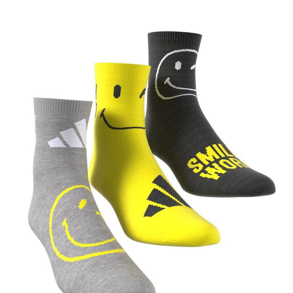CALZE ADIDAS TRIPLA CUSHIONED SMILEY SOCKS CALZA 3 PAIA