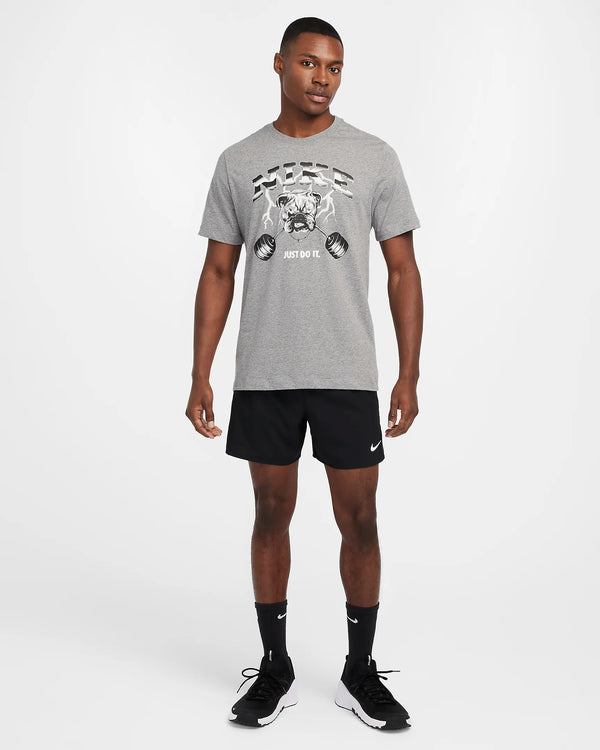 T SHIRT NIKE DOG MAGLIA PALESTRA  DRY-FIT GYM SPORTSWEAR UOMO