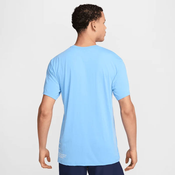 T SHIRT NIKE DRY-FIT MAGLIA UOMO MAN TEE JUST DO IT AZZURRO