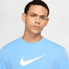 T SHIRT NIKE DRY-FIT MAGLIA UOMO MAN TEE JUST DO IT AZZURRO