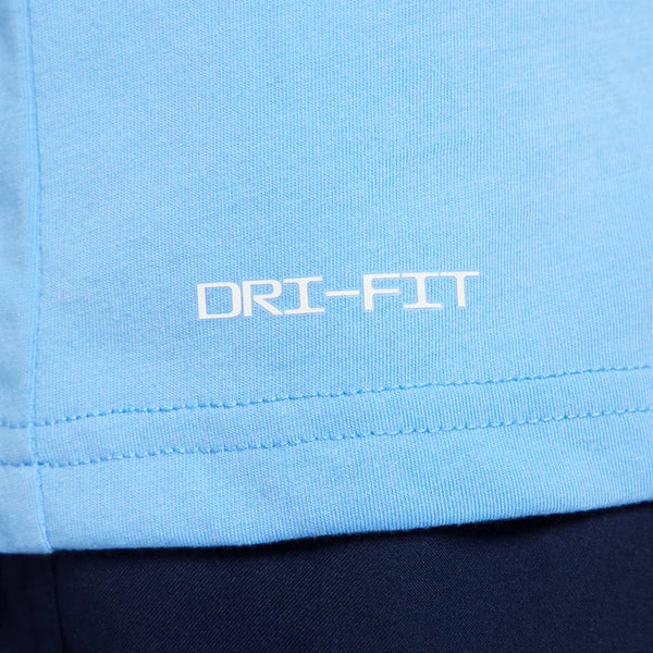 T SHIRT NIKE DRY-FIT MAGLIA UOMO MAN TEE JUST DO IT AZZURRO