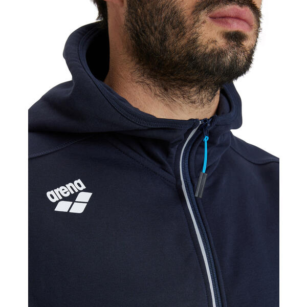 FELPA ARENA TUTA UNISEX TRAINING ZIP E CAPPUCCIO BLU PANEL UNISEX