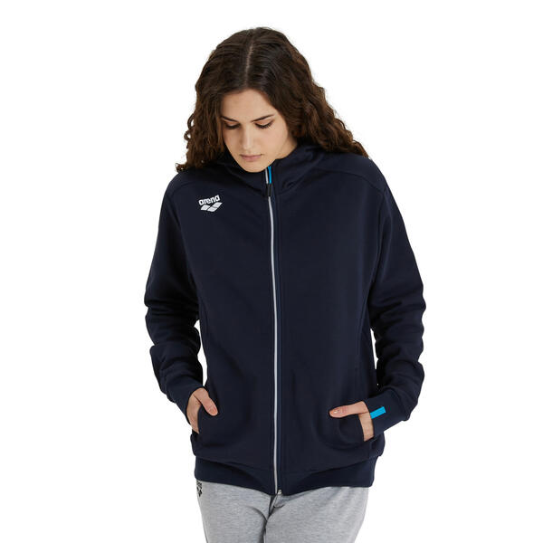 FELPA ARENA TUTA UNISEX TRAINING ZIP E CAPPUCCIO BLU PANEL UNISEX