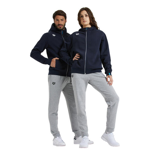 FELPA ARENA TUTA UNISEX TRAINING ZIP E CAPPUCCIO BLU PANEL UNISEX