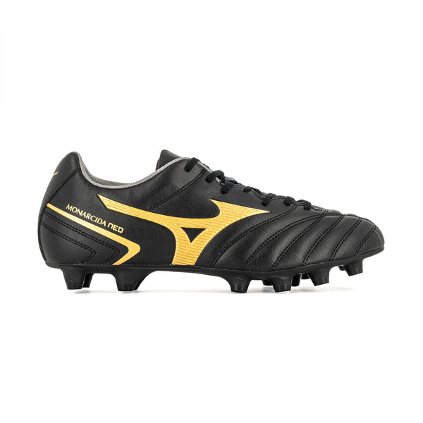 SCARPE CALCIO UOMO MIZUNO MONARCIDA NEO SELECT MD NERO ORO