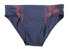 COSTUME ARENA UOMO SLIP NUOTO PISCINA BLU ROSSO SOLID BRIEF