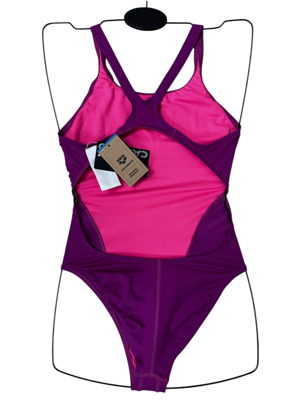 COSTUME NUOTO ARENA DONNA INTERO PISCINA SOLID FUCHSIA