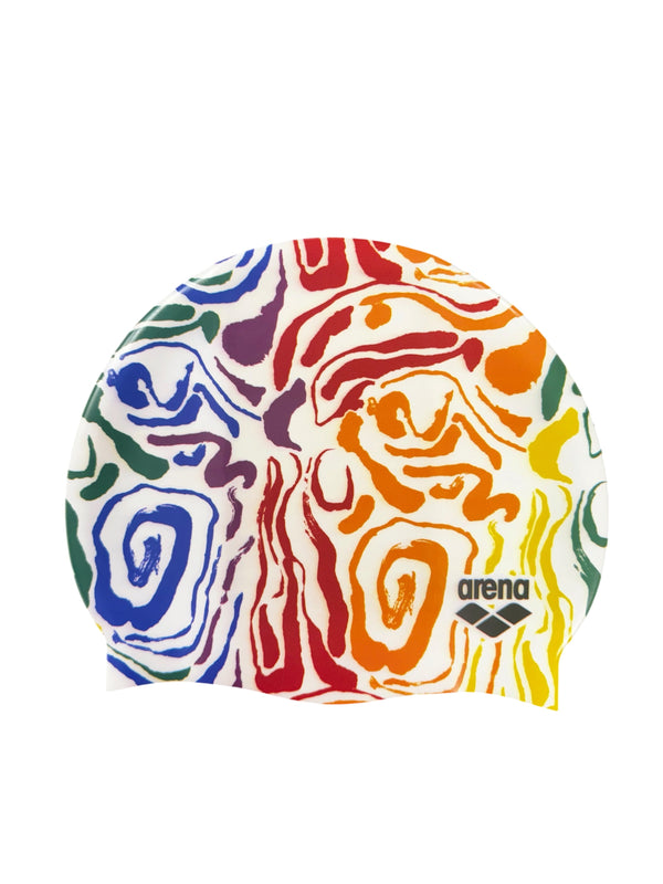CUFFIA ARENA SILICONE SWIM CAP HD CUFFIE NUOTO FANTASIA COLOURS