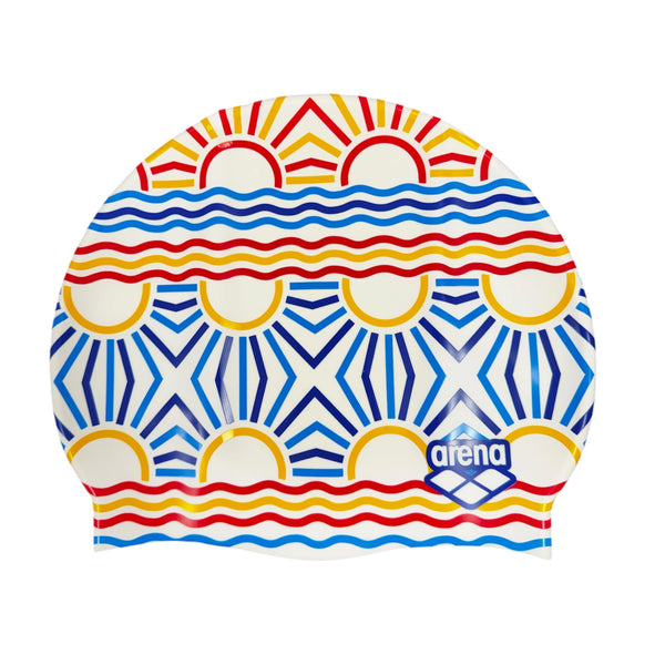 CUFFIA PISCINA ARENA NUOTO SILICONE SWIM CAP CUFFIE TRAMONTO SUNRISE