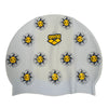 CUFFIA PISCINA ARENA NUOTO SILICONE SWIM CAP CUFFIE SOLE SUNNY