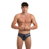 COSTUME ARENA UOMO SLIP NUOTO PISCINA BRIEF NERO GRIGIO