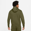 FELPA NIKE UOMO CON CAPPUCCIO SPORTSWEAR CLUB FLEECE VERDE