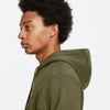 FELPA NIKE UOMO CON CAPPUCCIO SPORTSWEAR CLUB FLEECE VERDE
