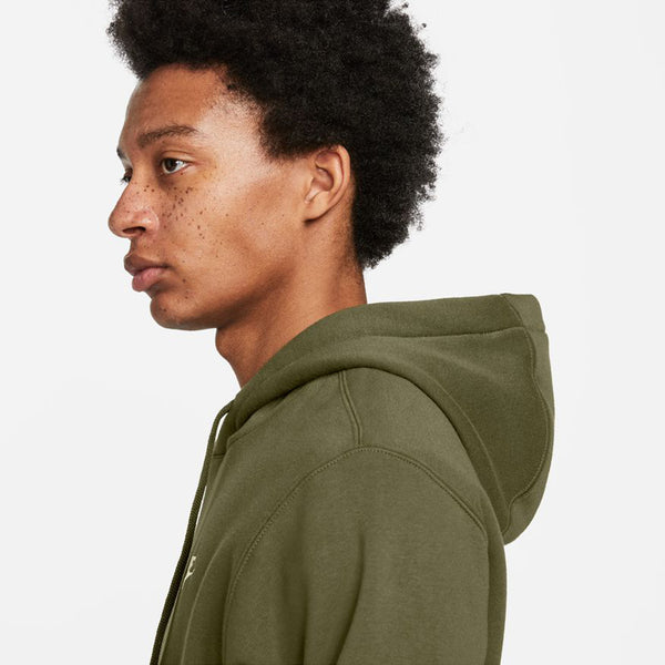 FELPA NIKE UOMO CON CAPPUCCIO SPORTSWEAR CLUB FLEECE VERDE