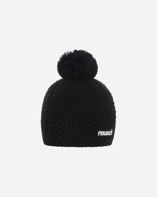 BERRETTO REUSCH MONVISO BEANIE CON PON PON BLACK