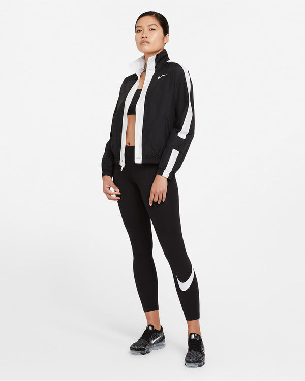 LEGGINGS NIKE PANTA DONNA WOMEN JSTRETCH SWOOSH NERO