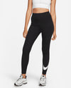 LEGGINGS NIKE PRO PANTS DAMEN SWOOSH SCHWARZ