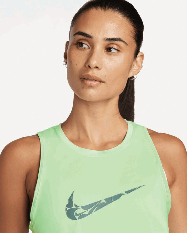 CANOTTA NIKE ONE DA RUNNING CON GRAFICA DONNA TRAINING GREEN