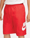 PANTALONE CORTO UOMO SHORT TRAINING NIKE CLUB PALESTRA ROSSO