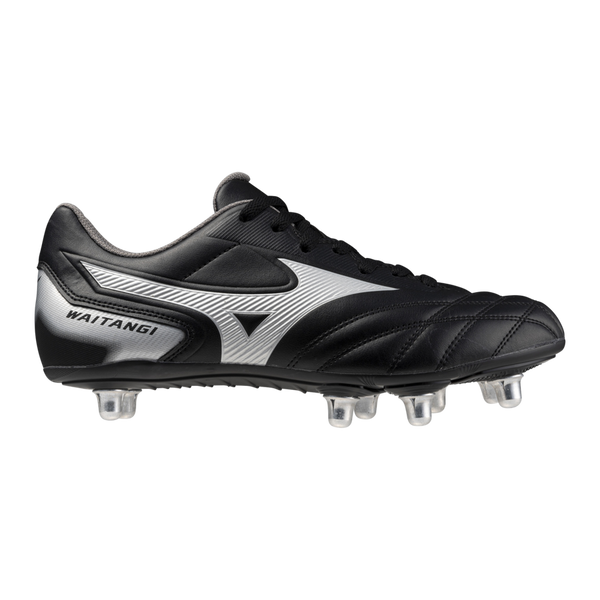 SCARPE RUGBY 8 TACCHETTI WAITANGI 2 CL SCARPA PELLE NERA