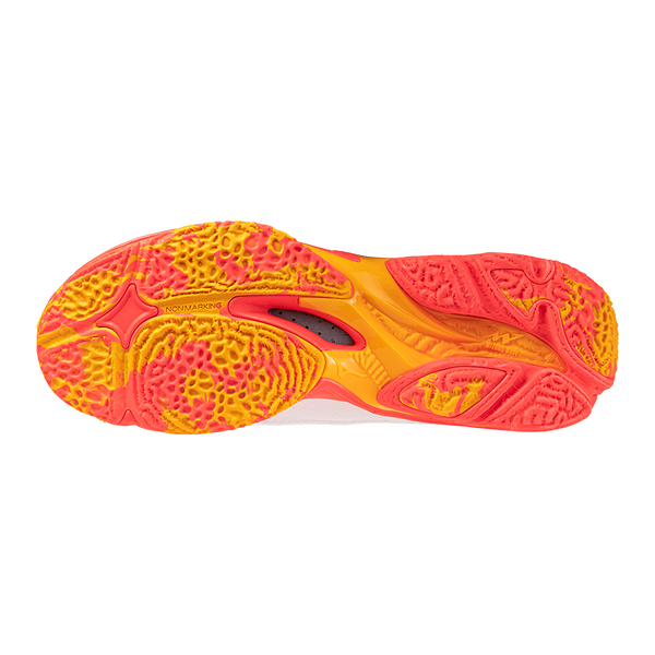 SCARPE VOLLEY DONNA PALLAVOLO MIZUNO WAVE LIGHTING Z8 MID BIANCA ARANCIO