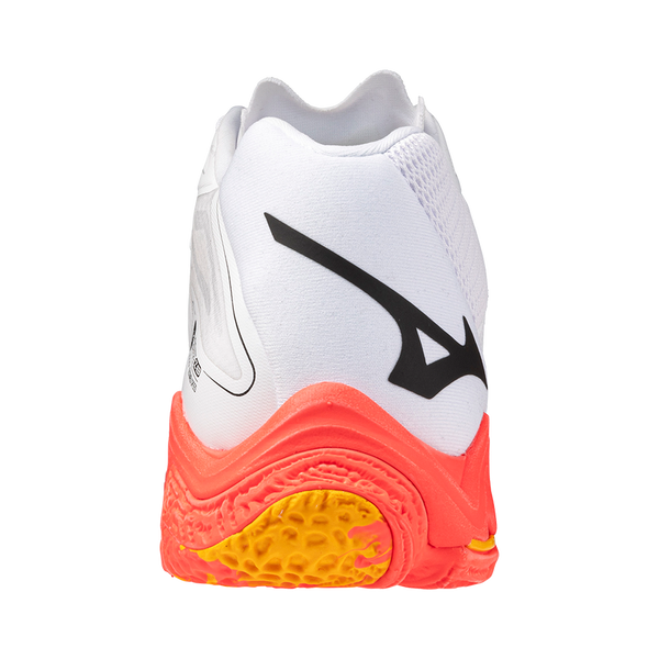 SCARPE VOLLEY DONNA PALLAVOLO MIZUNO WAVE LIGHTING Z8 MID BIANCA ARANCIO