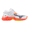 SCARPE VOLLEY DONNA PALLAVOLO MIZUNO WAVE LIGHTING Z8 MID BIANCA ARANCIO