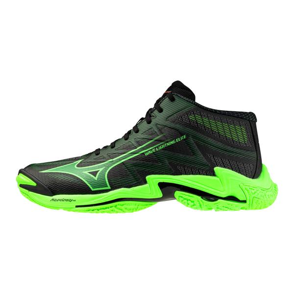 MIZUNO VOLLEY WAVE LIGHTING ELITE MID SCARPE PALLAVOLO NERA VERDE