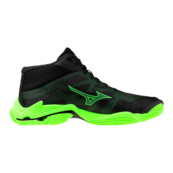 MIZUNO VOLLEY WAVE LIGHTING ELITE MID SCARPE PALLAVOLO NERA VERDE