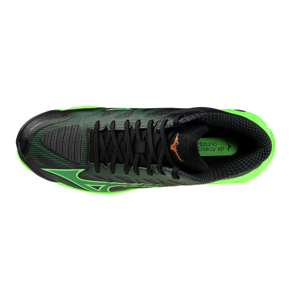 MIZUNO VOLLEY WAVE LIGHTING ELITE MID SCARPE PALLAVOLO NERA VERDE