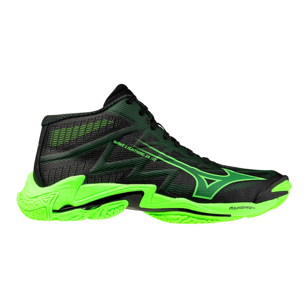 MIZUNO VOLLEY WAVE LIGHTING ELITE MID SCARPE PALLAVOLO NERA VERDE