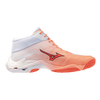 MIZUNO WAVE LIGHTING ELITE MID SCARPE PALLAVOLO WHITE ORANGE