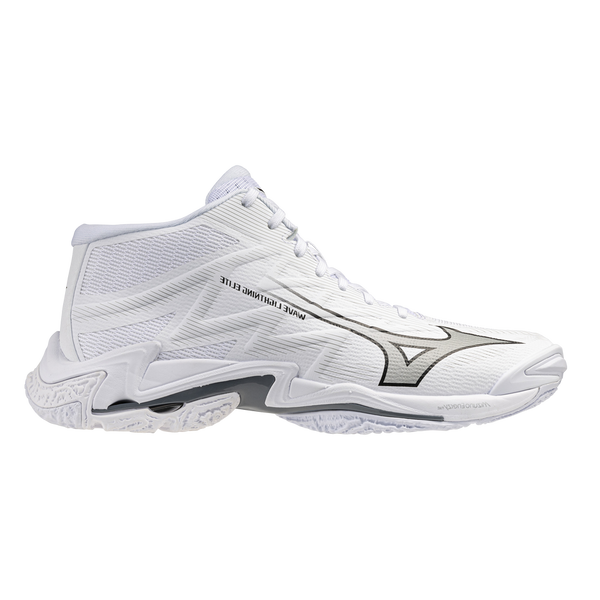 MIZUNO WAVE LIGHTING ELITE MID SCARPE PALLAVOLO WHITE