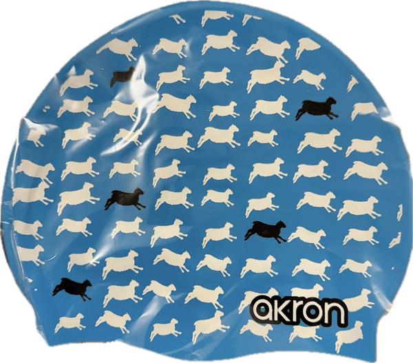 CUFFIA PISCINA AKRON SILICONE SWIM CAP BE WATER CUFFIE NUOTO BADDY SHEEP